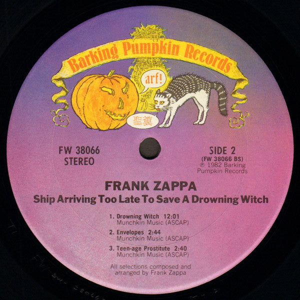 Zappa* : Ship Arriving Too Late To Save A Drowning Witch (LP, Album, Ter)