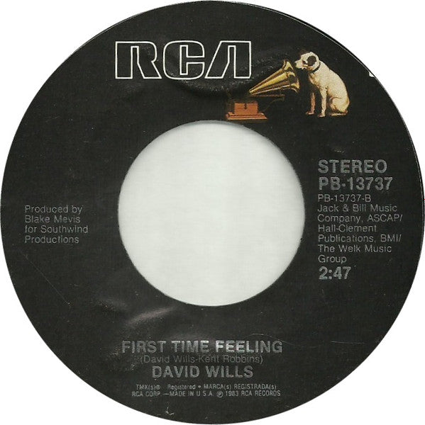 David Wills : Lady In Waiting / First Time Feeling (7", Single)