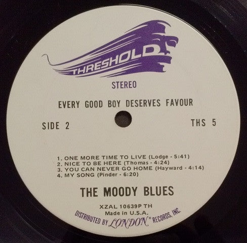 The Moody Blues : Every Good Boy Deserves Favour (LP, Album, Ter)