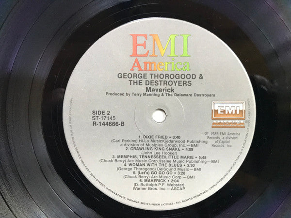 George Thorogood And The Destroyers* : Maverick (LP, Album, Club)