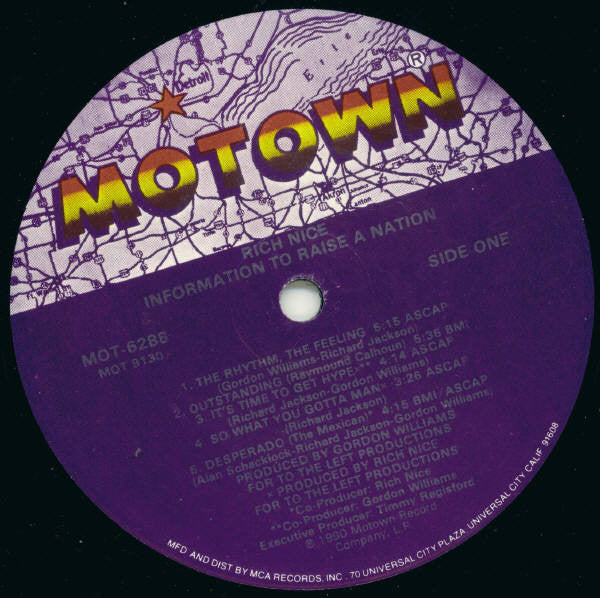 Rich Nice : Information To Raise A Nation (LP, Album)