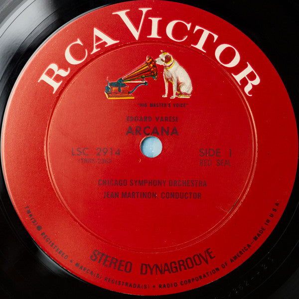 Chicago Symphony Orchestra, Jean Martinon, Varèse* / Martin* : Arcana / Concerto For Seven Wind Instruments, Timpani, Percussion And String Orchestra (LP, Album)