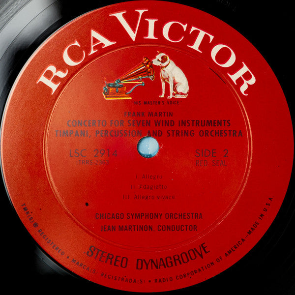 Chicago Symphony Orchestra, Jean Martinon, Varèse* / Martin* : Arcana / Concerto For Seven Wind Instruments, Timpani, Percussion And String Orchestra (LP, Album)
