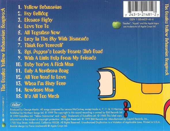 The Beatles : Yellow Submarine Songtrack (CD, Comp, RM)