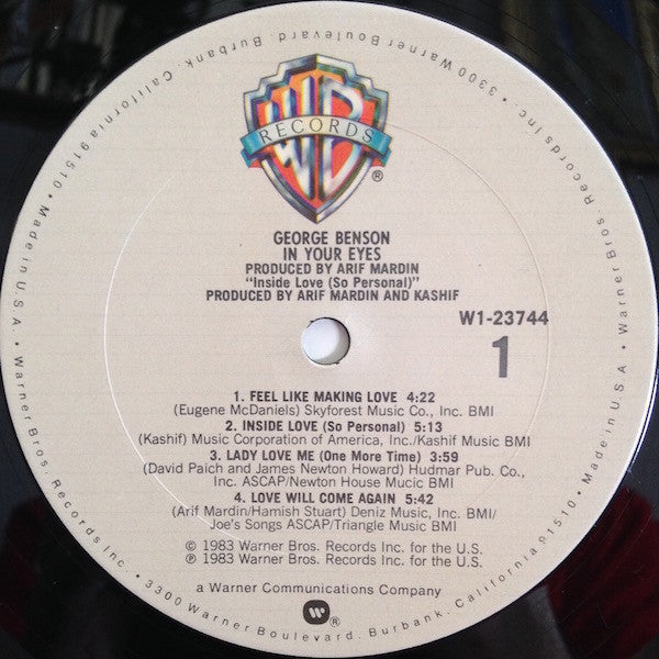 George Benson : In Your Eyes (LP, Album, Club, Car)