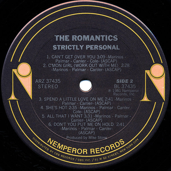 The Romantics : Strictly Personal (LP, Album, Spe)