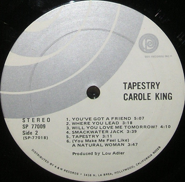 Carole King : Tapestry (LP, Album, SX\)