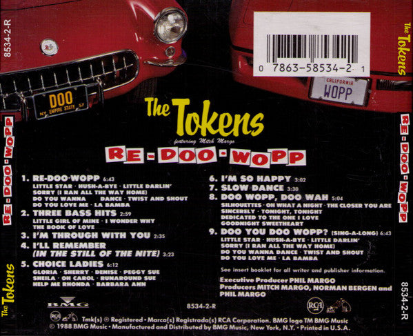 The Tokens Featuring Mitch Margo : Re-Doo-Wopp (CD, Album)