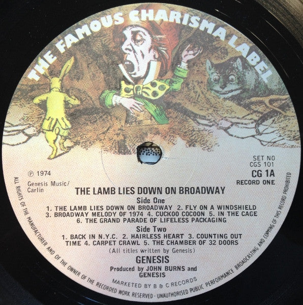 Genesis : The Lamb Lies Down On Broadway (2xLP, Album, Gat)