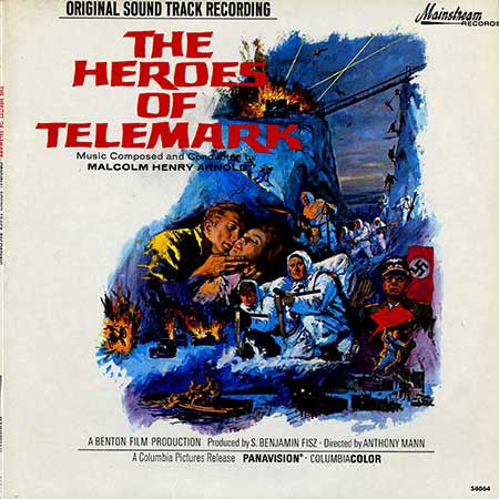 Malcolm Henry Arnold* : The Heroes Of Telemark: Original Sound Track Recording (LP, Album, Mono)