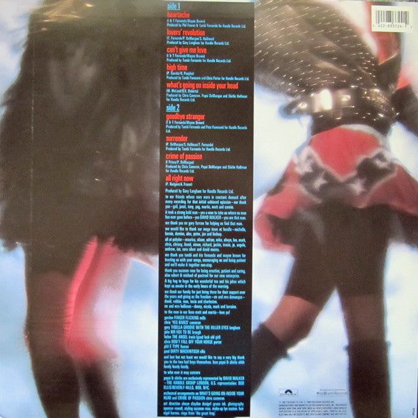 Pepsi & Shirlie : All Right Now (LP, Album)