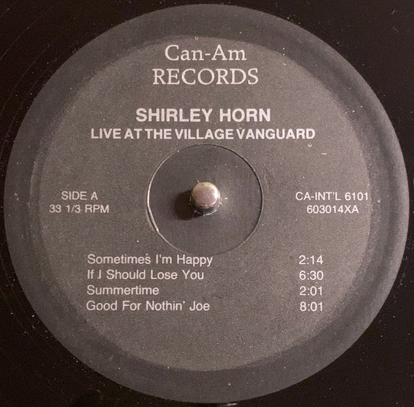 Shirley Horn : "Live" At The Village Vanguard (LP, Album)