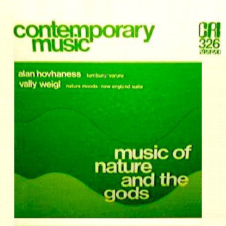 Alan Hovhaness / Vally Weigl : Music Of Nature And The Gods (LP)