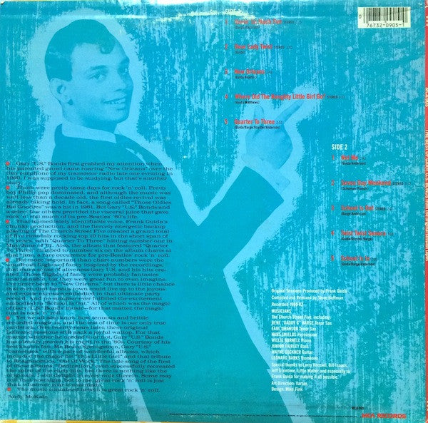 Gary U.S. Bonds : The Best Of Gary U.S. Bonds (From The Original Session Tapes) (LP, Comp, Pin)