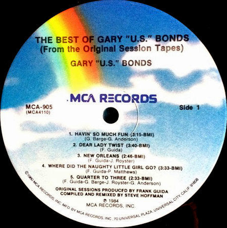 Gary U.S. Bonds : The Best Of Gary U.S. Bonds (From The Original Session Tapes) (LP, Comp, Pin)