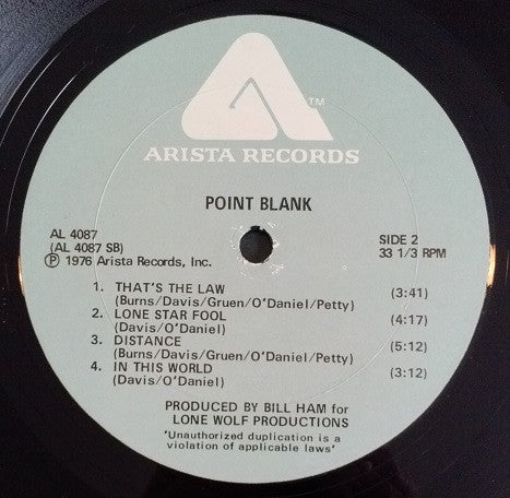 Point Blank (9) : Point Blank (LP, Album, Pla)
