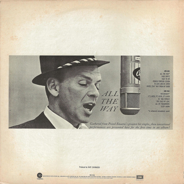 Frank Sinatra : All The Way (LP, Comp, RE)