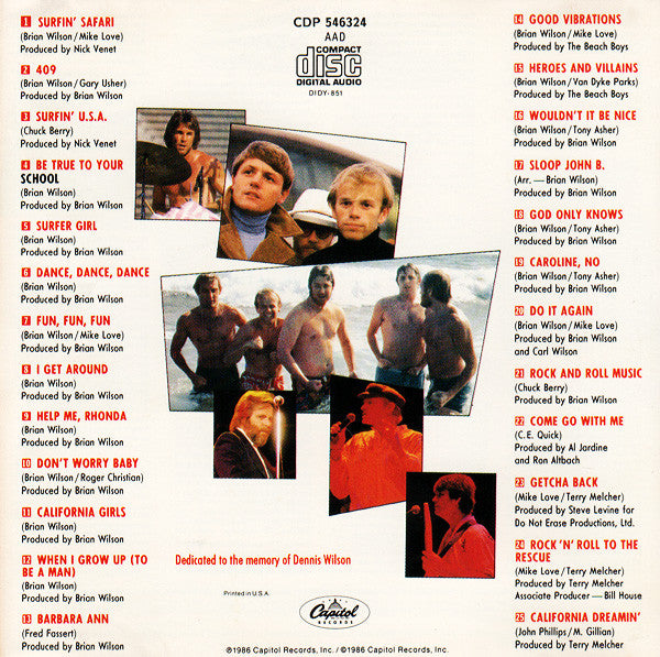The Beach Boys : Made In U.S.A. (CD, Comp, Club, SRC)