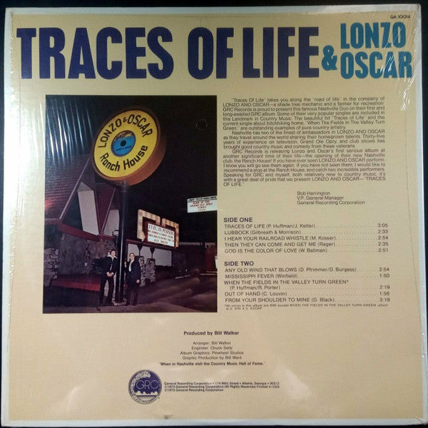 Lonzo & Oscar : Traces Of Life (LP, Album)