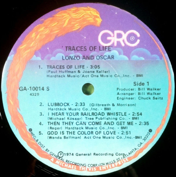 Lonzo & Oscar : Traces Of Life (LP, Album)