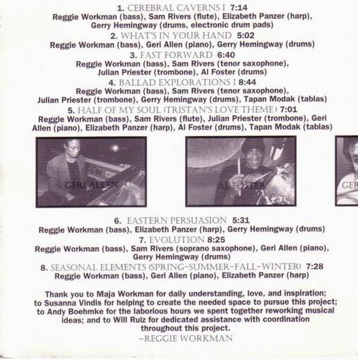 Reggie Workman : Cerebral Caverns (CD, Album)