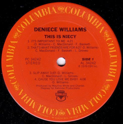 Deniece Williams : This Is Niecy (LP, Album, Ter)