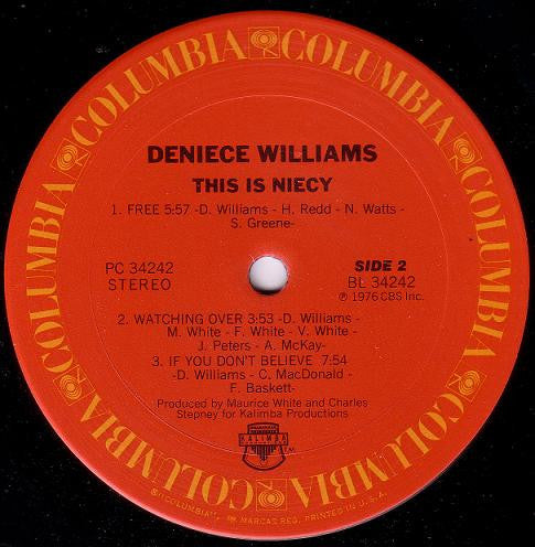 Deniece Williams : This Is Niecy (LP, Album, Ter)