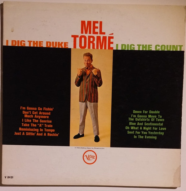 Mel Tormé : I Dig The Duke - I Dig The Count (LP, Album)