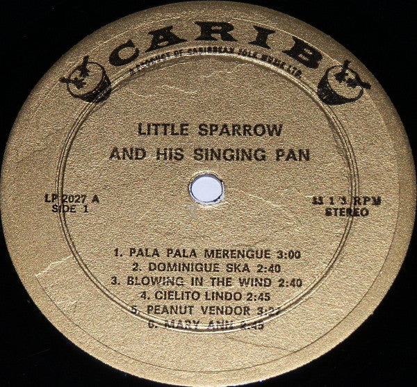 Little Sparrow : Little Sparrow And His Singing Steel Pan (LP, Album)