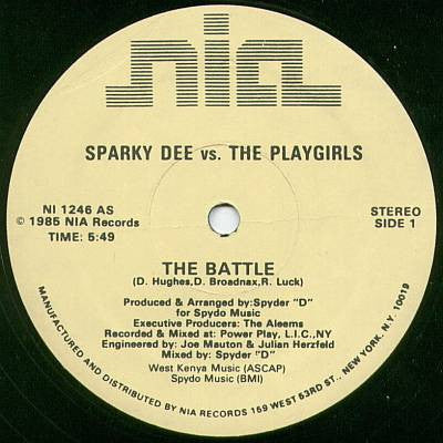 Sparky Dee* vs. The Playgirls : The Battle (12")