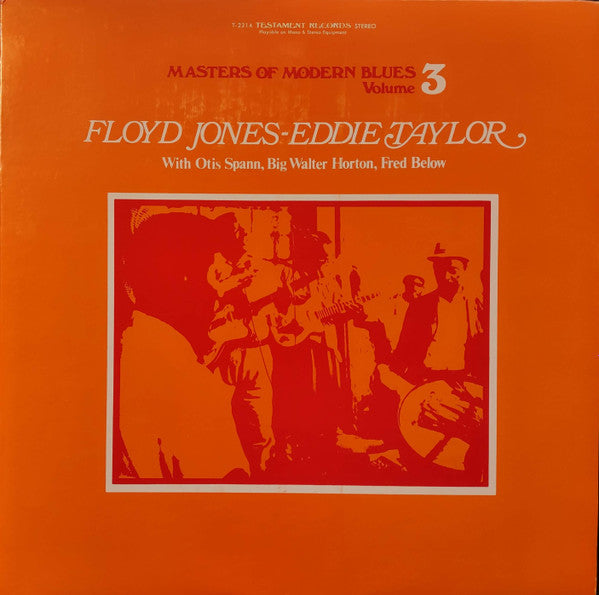 Floyd Jones (2) - Eddie Taylor (2) : Masters Of Modern Blues Volume 3 (LP, RE)