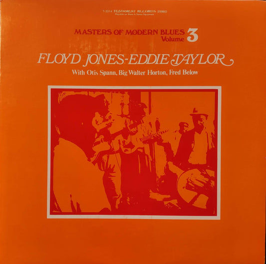 Floyd Jones (2) - Eddie Taylor (2) : Masters Of Modern Blues Volume 3 (LP, RE)