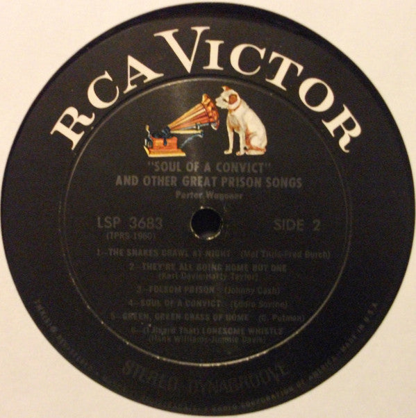 Porter Wagoner : "Soul Of A Convict" And Other Great Prison Songs (LP, Album, Ind)