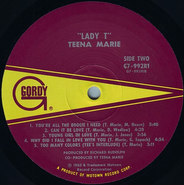 Teena Marie : Lady T (LP, Album)