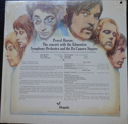 Procol Harum In Concert With The Edmonton Symphony Orchestra : Live (LP, Album, Pit)
