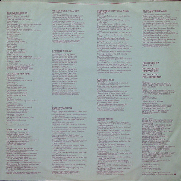 Hank Williams Jr. : Family Tradition (LP, Album, SRC)
