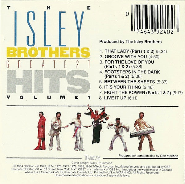 The Isley Brothers : Isley's Greatest Hits, Volume 1 (CD, Comp, RP)