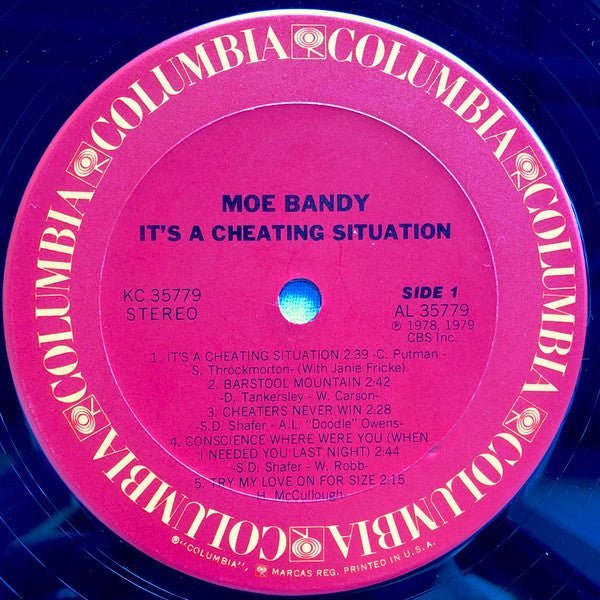 Moe Bandy : It's A Cheating Situation (LP, Album, Ter)