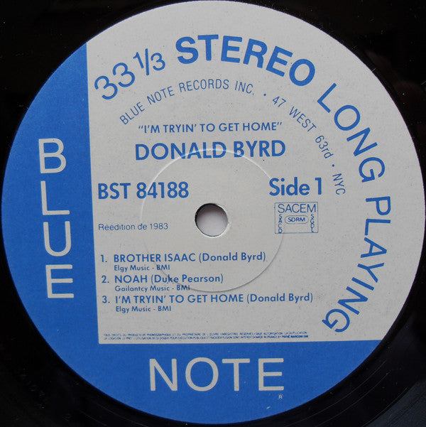 Donald Byrd : I'm Tryin' To Get Home (Brass With Voices) (LP, Album, RE)