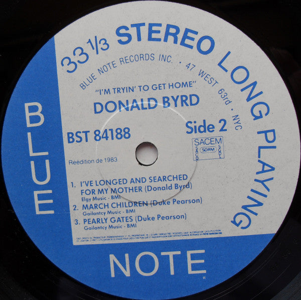 Donald Byrd : I'm Tryin' To Get Home (Brass With Voices) (LP, Album, RE)