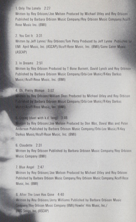 Roy Orbison : The Very Best Of Roy Orbison (CD, Comp, RM)