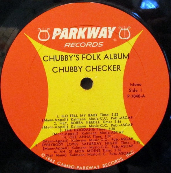 Chubby Checker : Chubby's Folk Album (LP, Album, Mono)