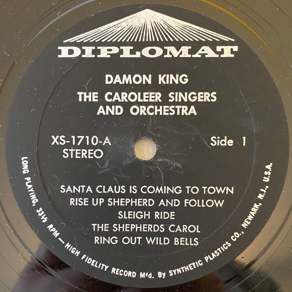 Damon King (2), The Caroleer Singers* And Orchestra* : Santa Claus Is Coming To Town (LP)