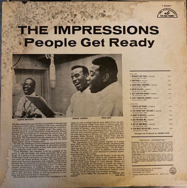 The Impressions : People Get Ready (LP, Album, Mono, Club)