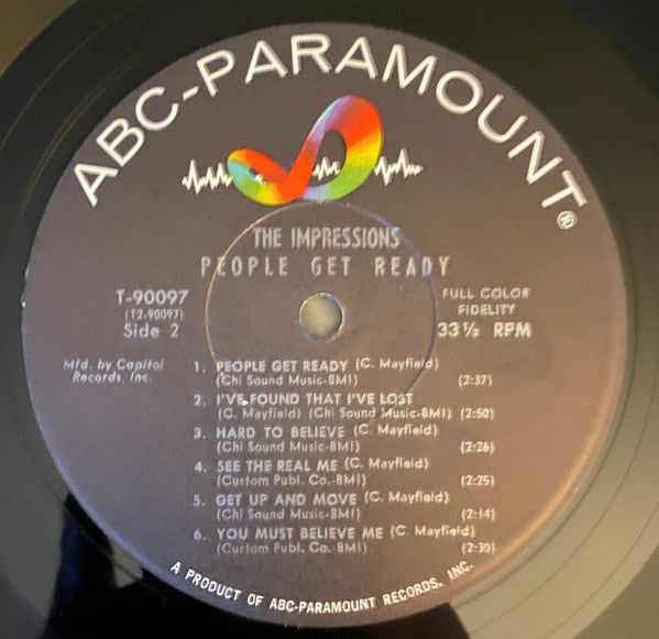 The Impressions : People Get Ready (LP, Album, Mono, Club)