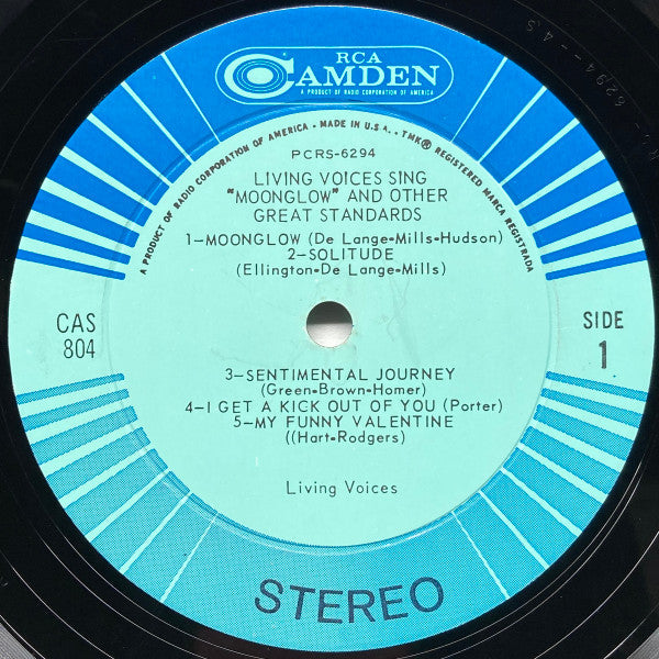 Living Voices : Living Voices Sing Moonglow And Other Great Standards (LP, Album)