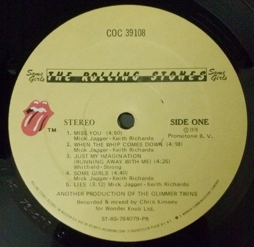 The Rolling Stones : Some Girls (LP, Album, 1st)