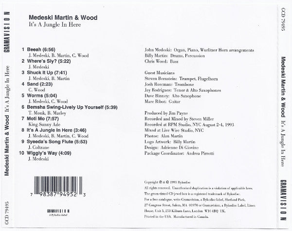 Medeski Martin & Wood : It's A Jungle In Here (CD, Album, RE)