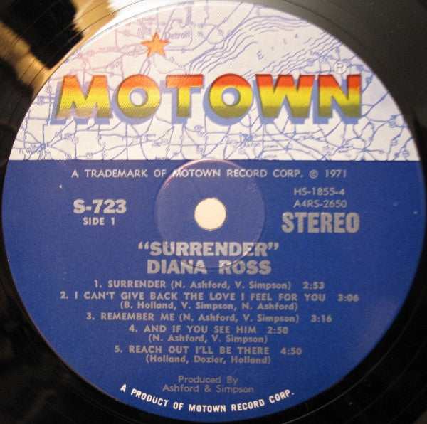 Diana Ross : Surrender (LP, Album, Hol)
