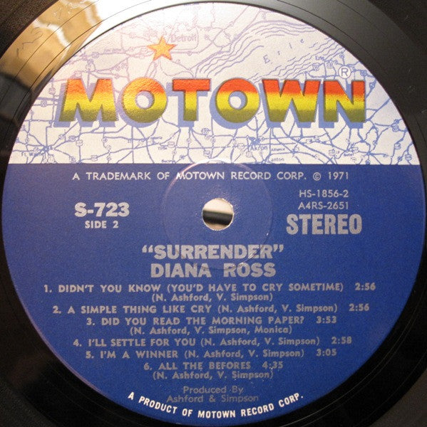 Diana Ross : Surrender (LP, Album, Hol)